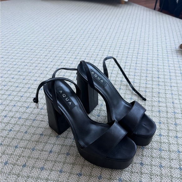 Aqua Heels for Women | Online Sale up to 50% off | Lyst Aqua Elegant Black Platform Heels